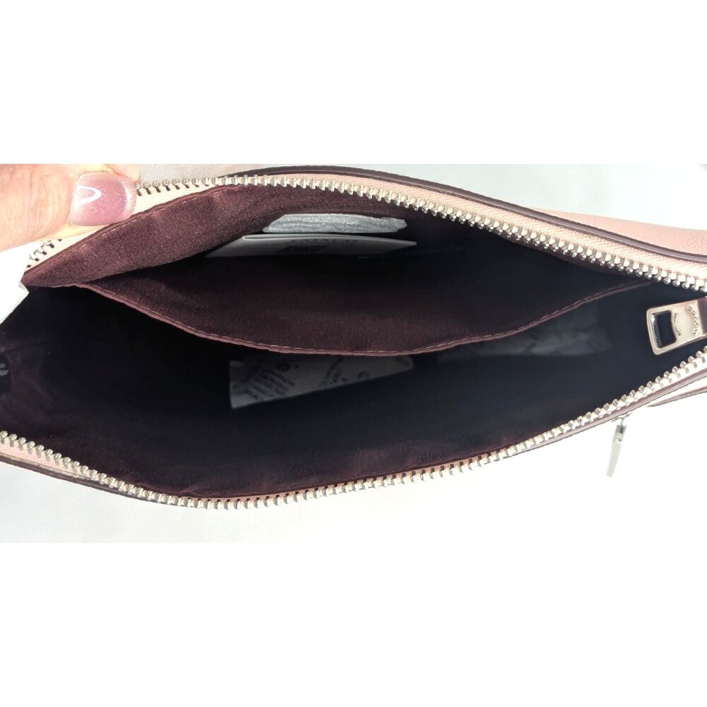 COACH Women's Rowan File Bag in Crossgrain Leather (Light Pink) NWT - Picture 3 of 10